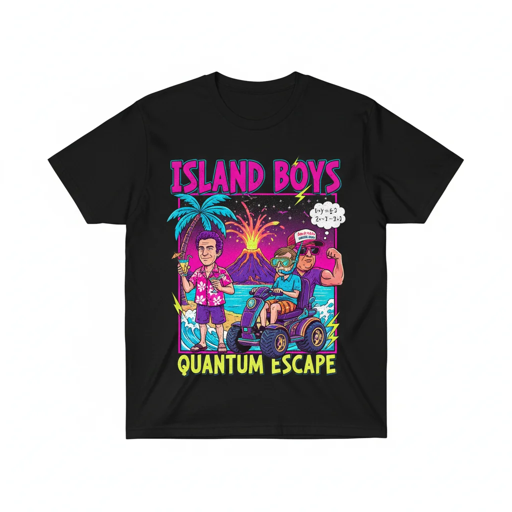The Thinker's Paradox: Island Boys, Epstein, Trump, & Hawking Artistic Tee