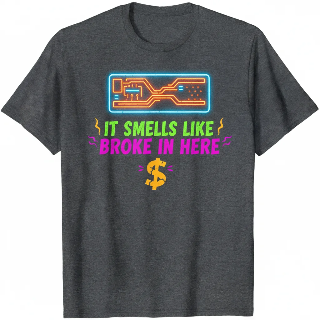 Embrace the Humor: 'It Smells Like Broke In Here' Premium Essential Tee