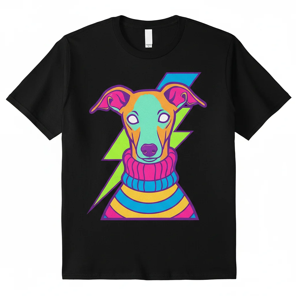 Italian Greyhound Turtleneck Tee: Street Style Essential