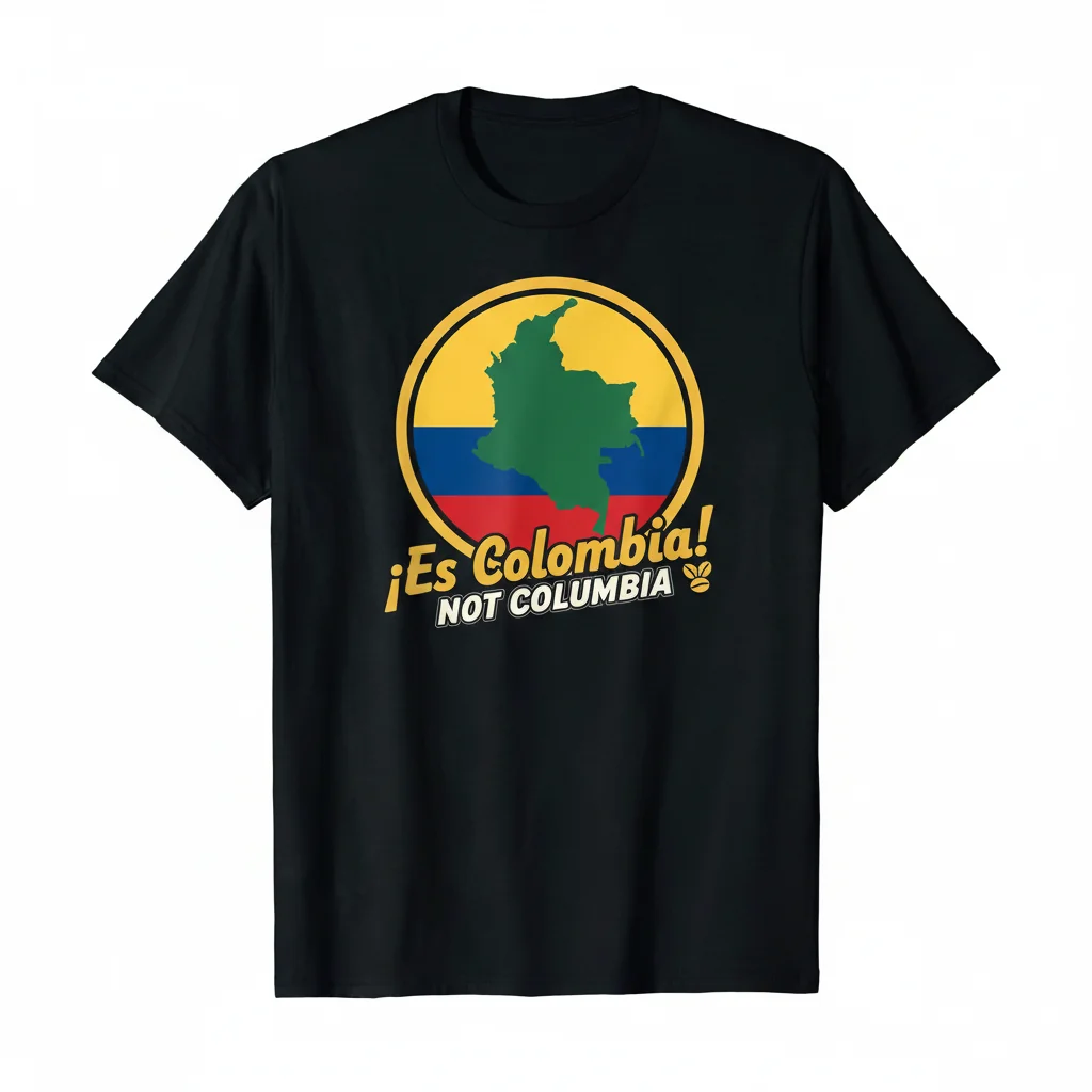 The 'It's Colombia!! Not Columbia!' Essential Tee - Wear Your Pride