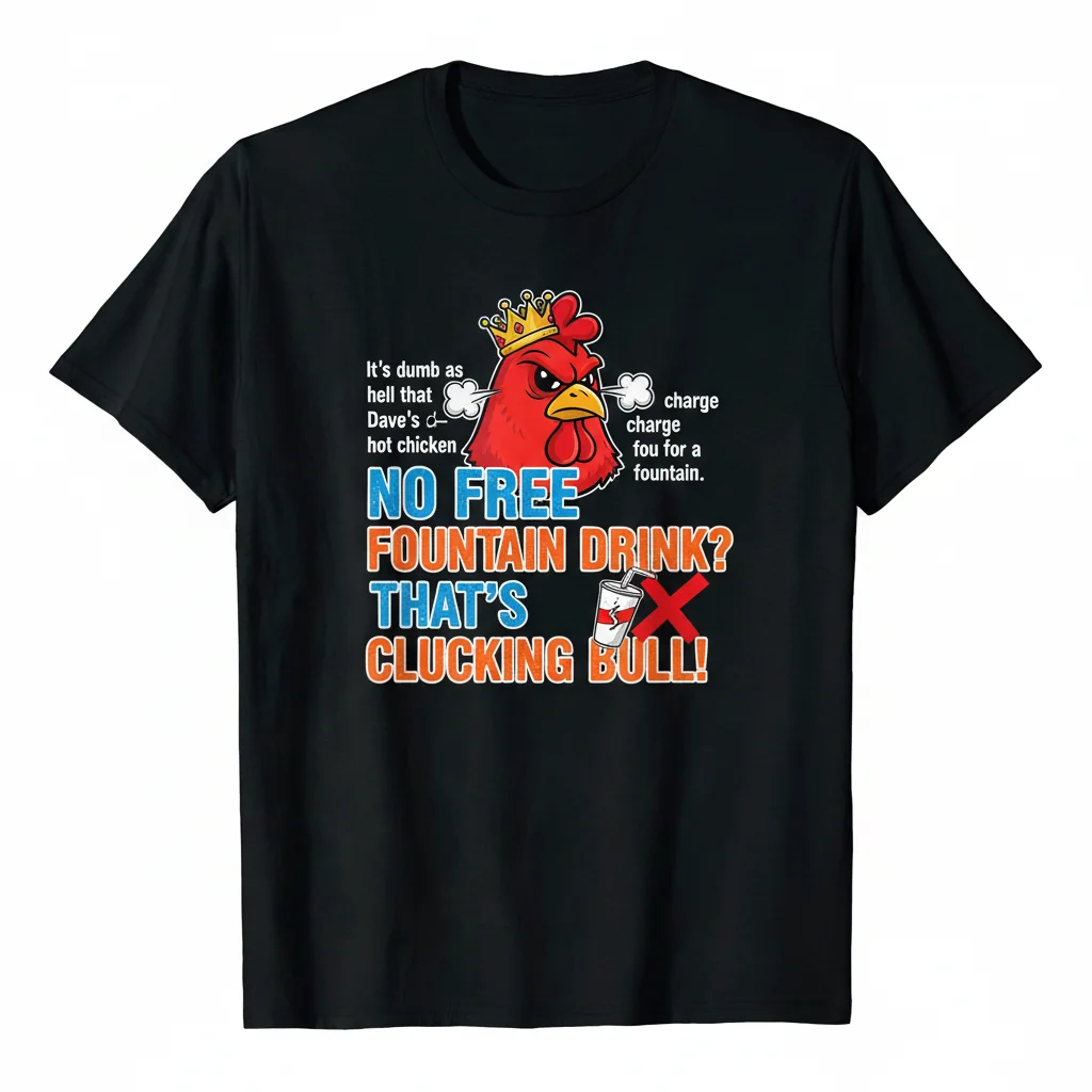 Dave's Hot Chicken Fountain Drink Shirt - Funny Quote Tee