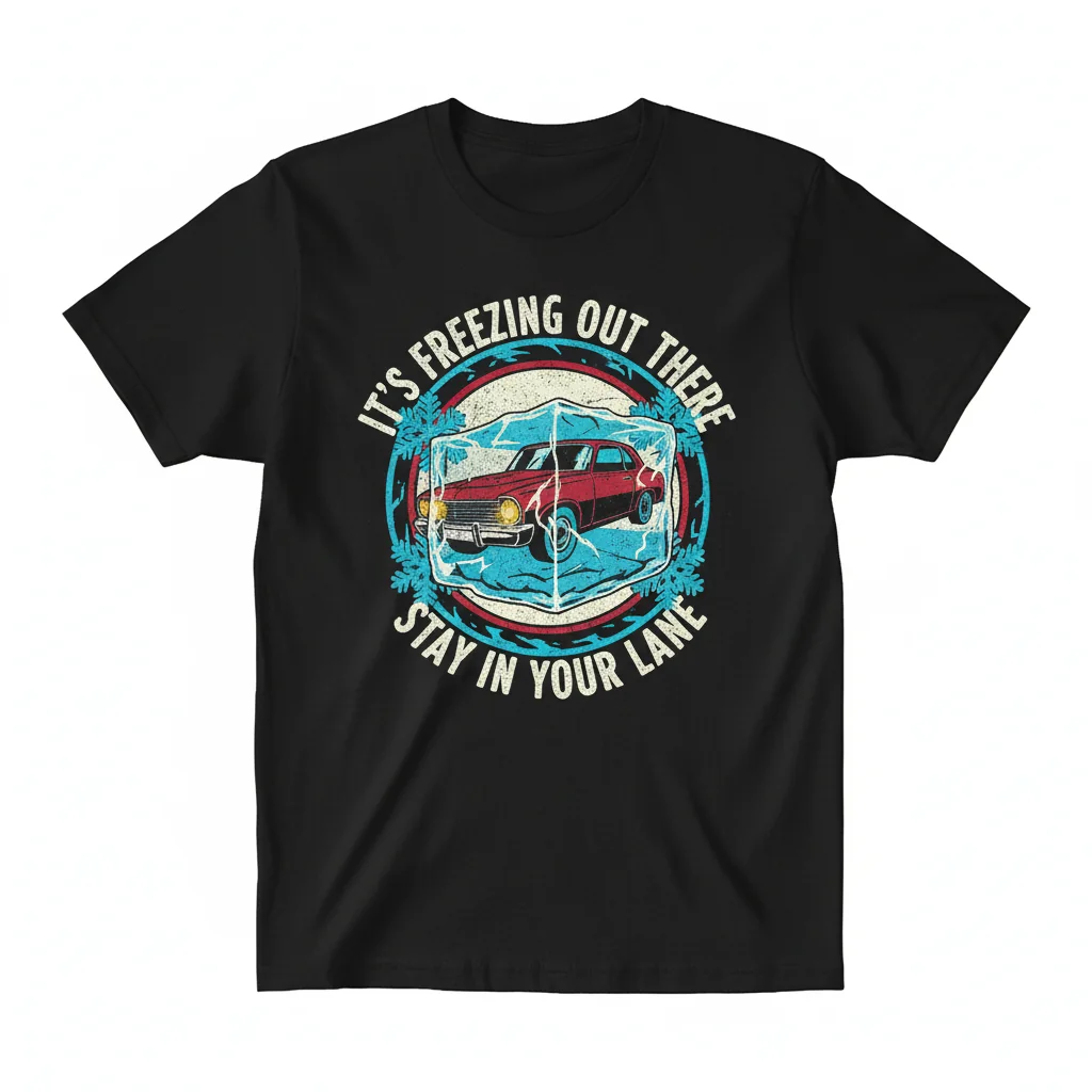 Stay In Your Lane Shirt – Winter Weather Slogan Tee