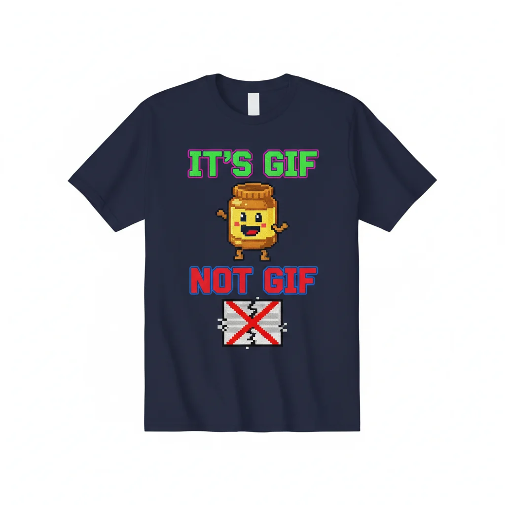 IT'S GIF NOT GIF: The Essential Durable & Vibrant T-Shirt