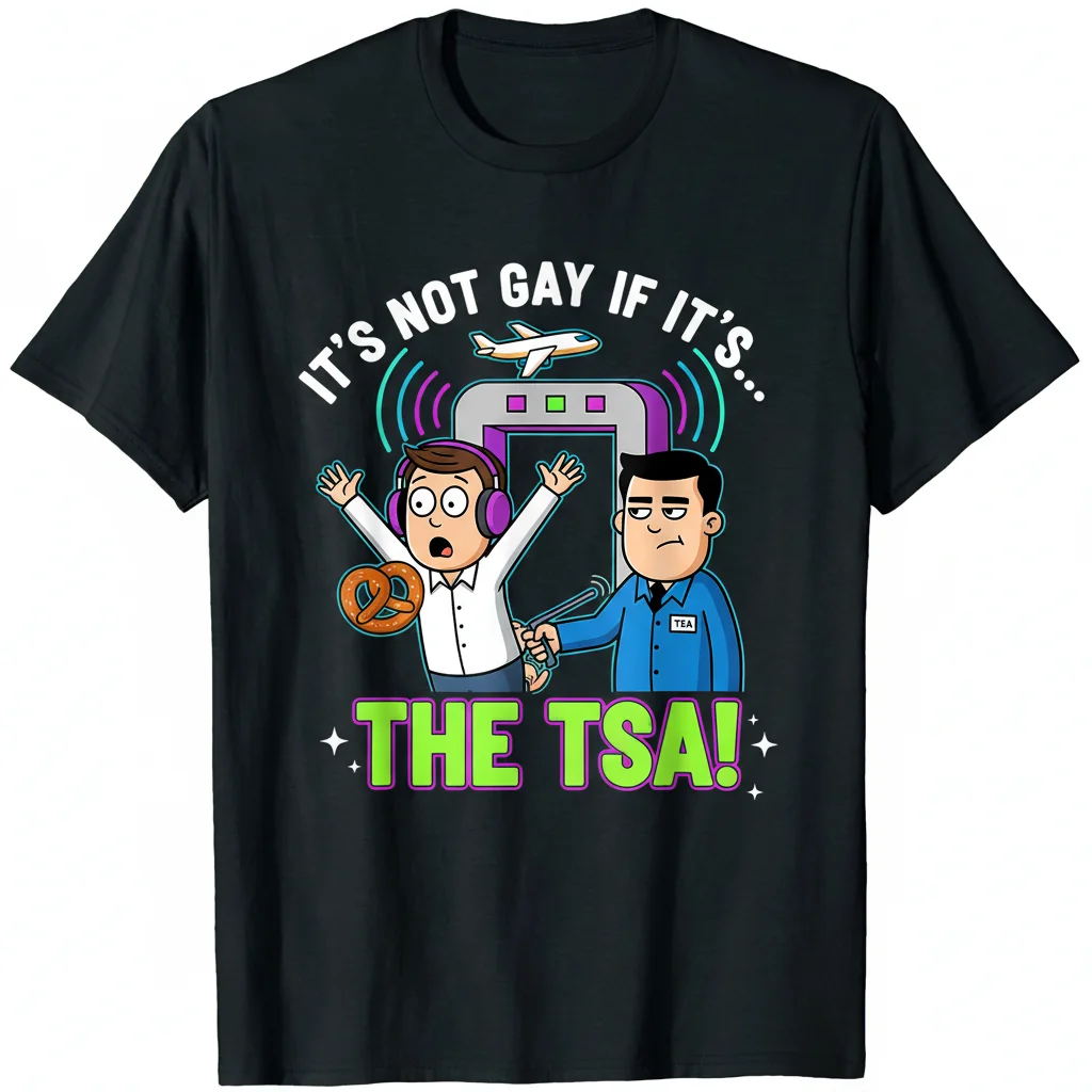 The 'TSA Inspection' Original Artwork Tee | A Humorous Statement on Travel