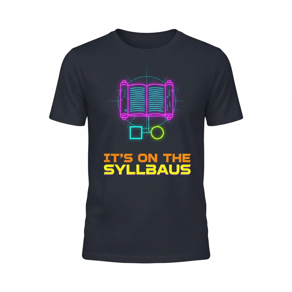 "It's on the Syllabus" Essential Unisex T-Shirt – Academic Humor Tee