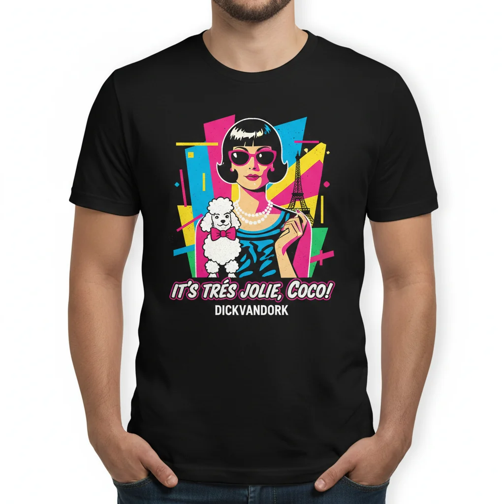 T-Shirt Essentiel "It's Tres Jolie, Coco" - Coton Ring-Spun Premium