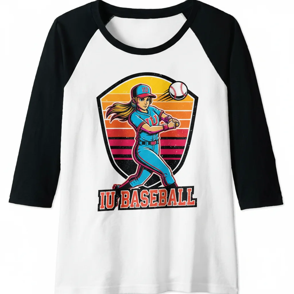 Iu Baseball T-Shirt | Durable & Ultra-Comfortable Unisex Tee