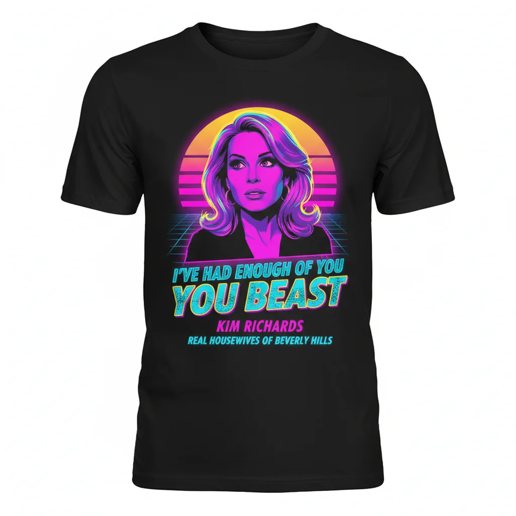 “I've Had Enough Of You, YOU BEAST” - Kim Richards' Iconic RHOBH Moment - Premium Essential T-Shirt