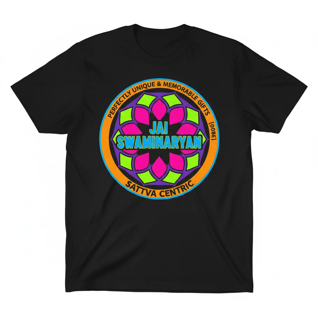 Camiseta Esencial Jai Swaminarayan – Saludo Hindú Único, Regalo Memorable [008BE]