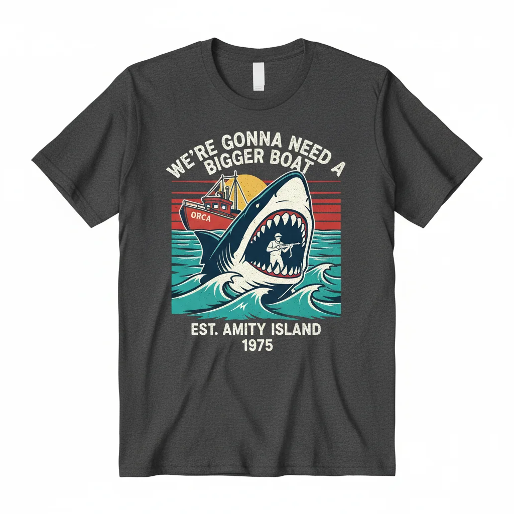 Quint's Chalk Drawing Tee | Jaws Tribute