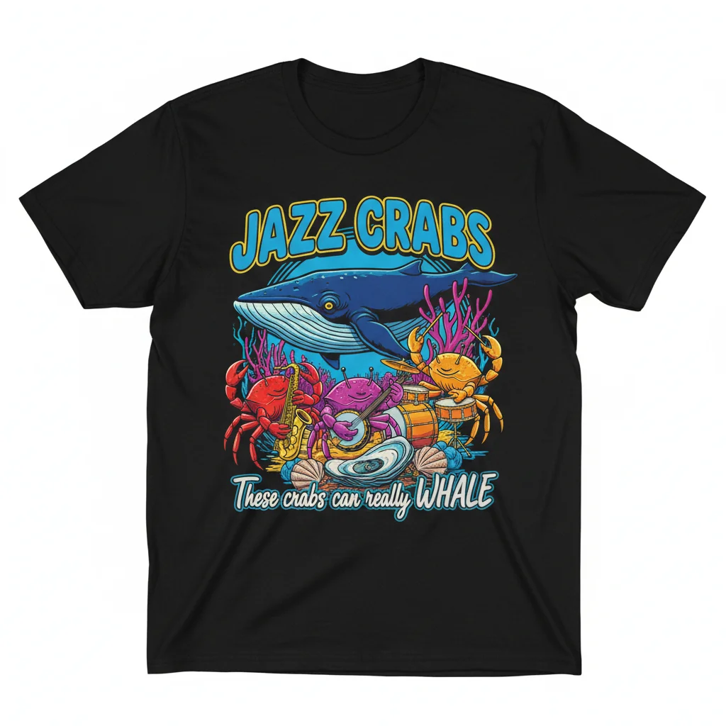 Jazz Crabs T-Shirt | Durable & Fade-Resistant Graphic Tee