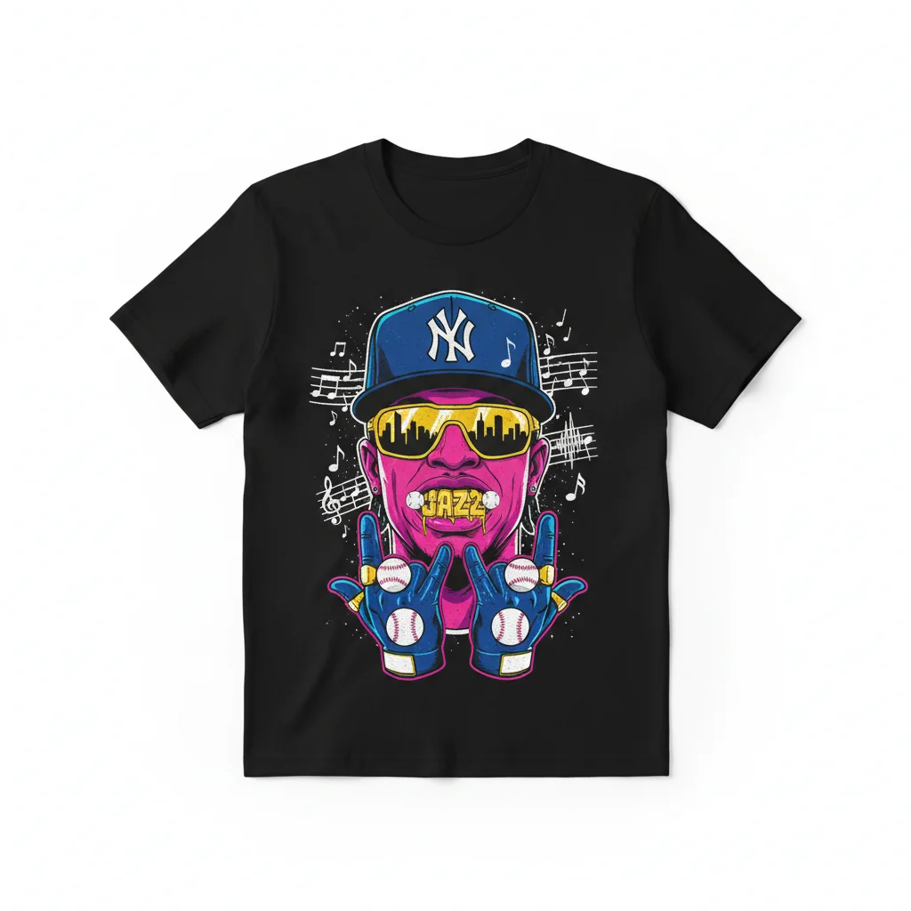 Jazz Chisholm Jr. Grillz Shirt | Premium Yankees Fan Tee with Fade-Resistant Print