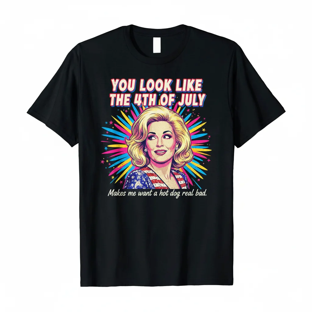 Jennifer Coolidge 4th of July Movie Meme T-Shirt – Funny Independence Day Tee