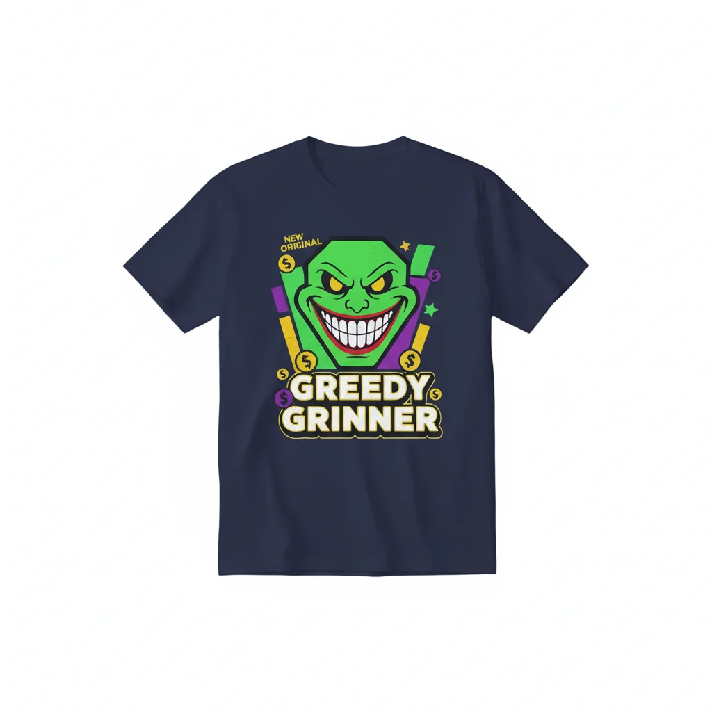 Jerma985 Greedy Grinner – Essential Street Tee