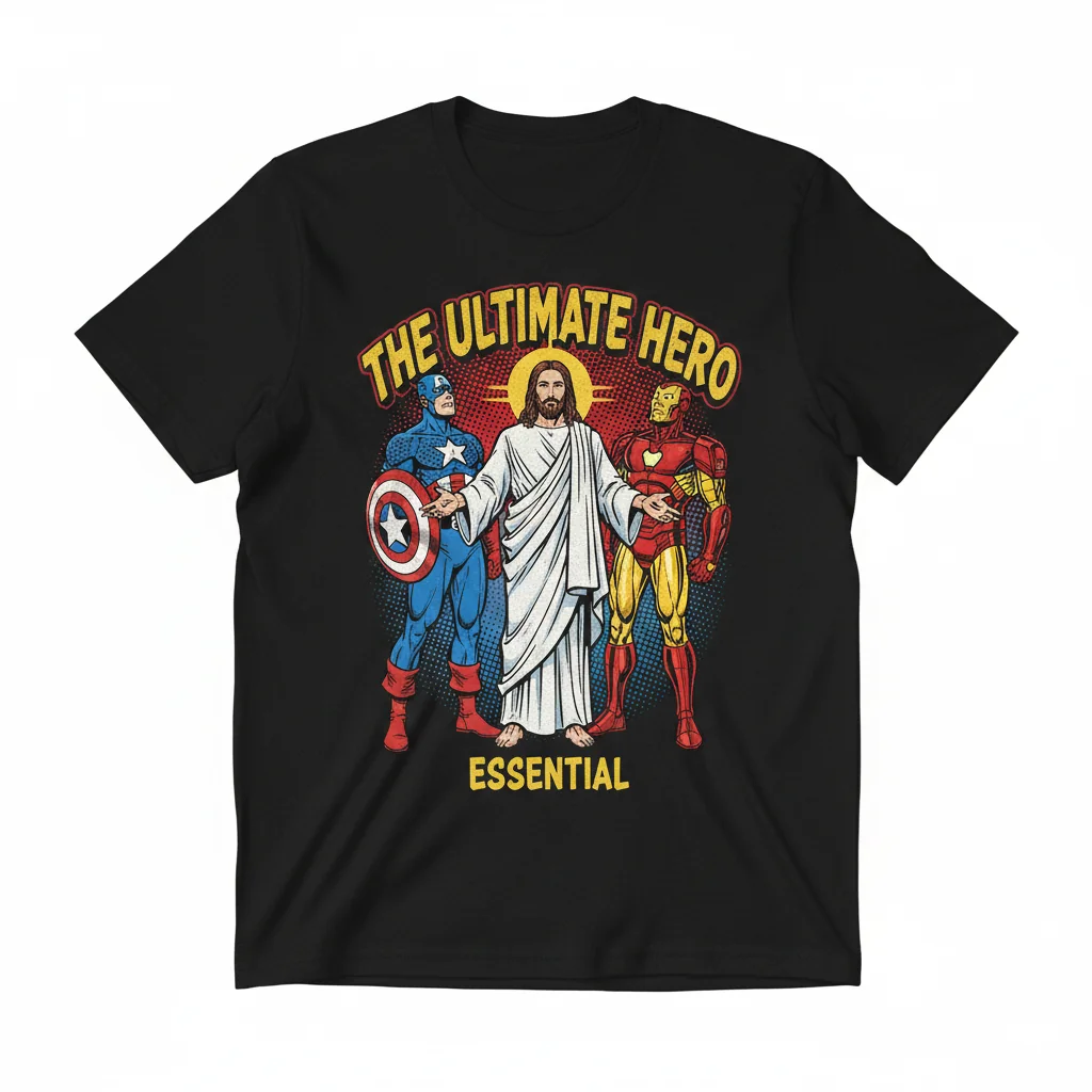 Jesus & Superheroes: Iconic Essential Tee