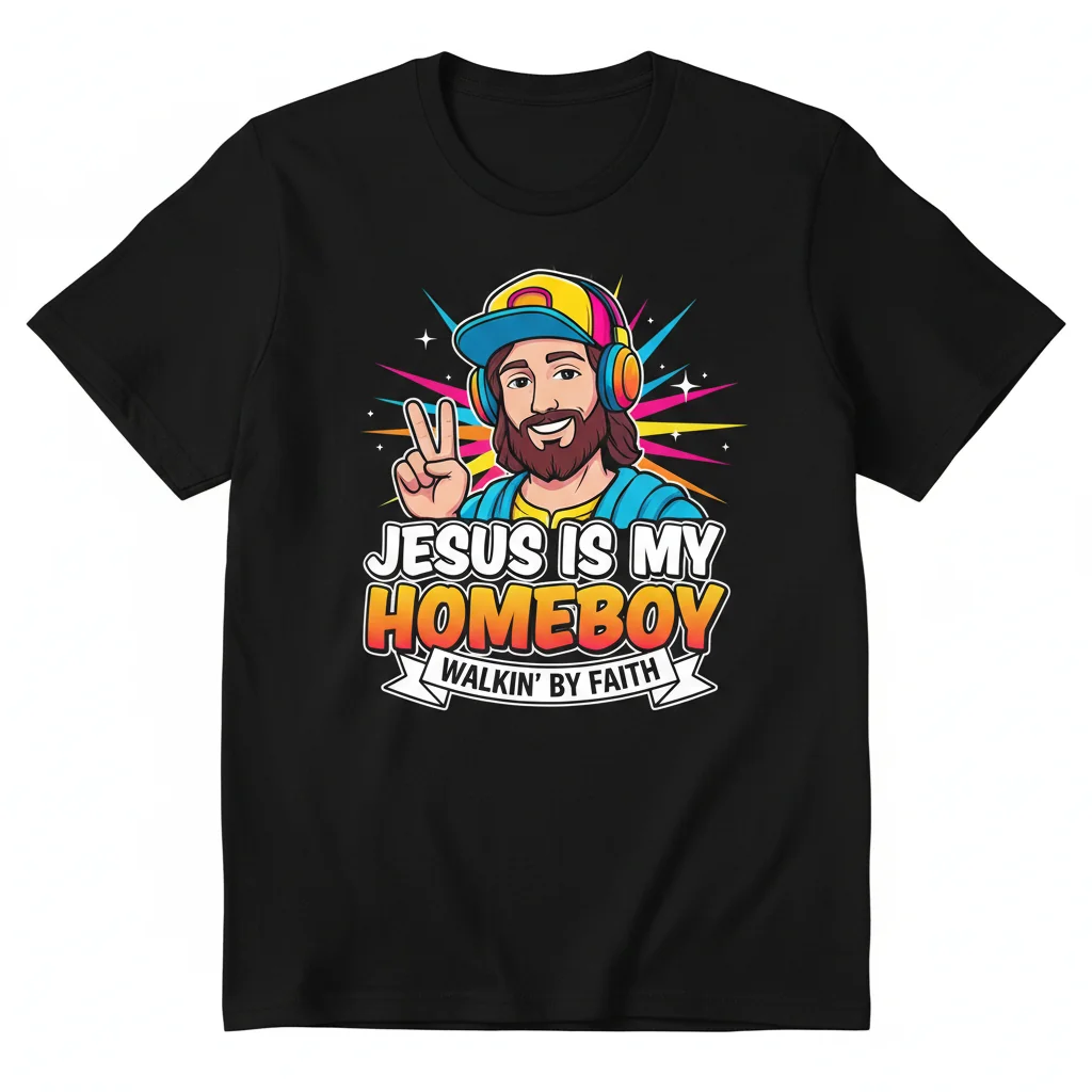 Jesus Is My Homeboy Christian Humor Essential T-Shirt – Faith & Fun Tee