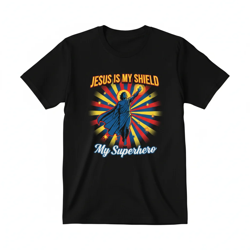 Jesus My Superhero Active Tee