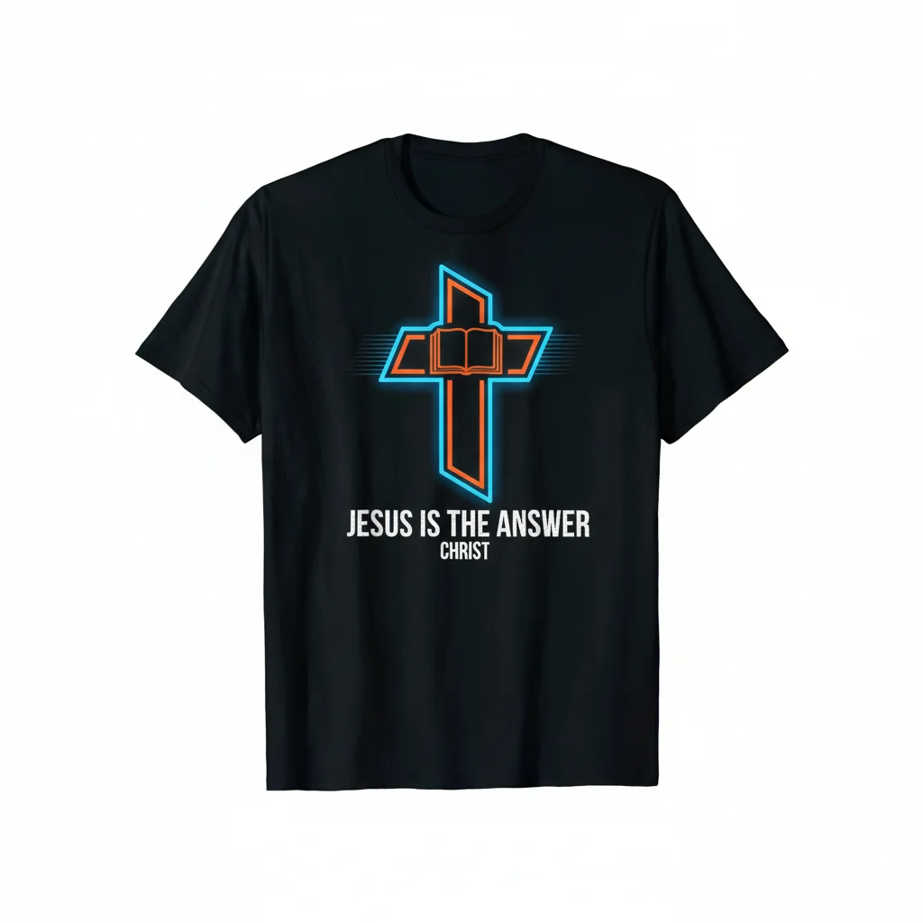 Jesus Is The Answer Bible Christ Essential T-Shirt - Faith & Scripture Tee