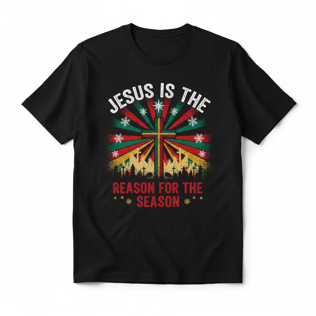 Jesus is the Reason Christmas Shirt - Festive Holiday Tee