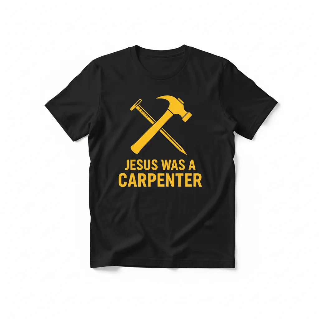 Embrace Your Inner Builder: Jesus Was a Carpenter Premium Tee