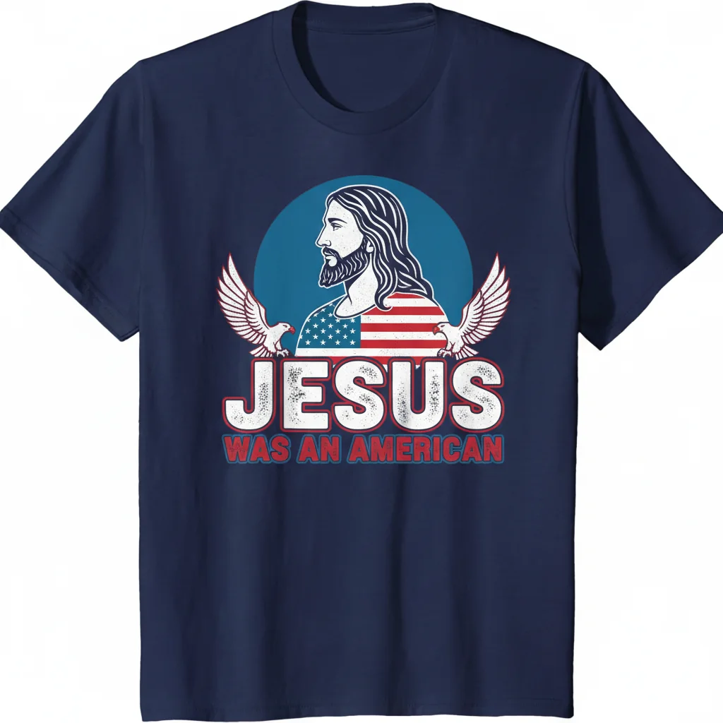"Jesus Was An American" Premium T-Shirt | Durable, Pre-Shrunk & Built to Last