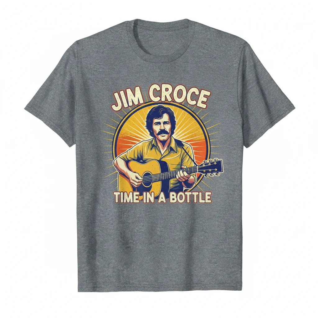 Jim Croce T-Shirt | Vintage Folk Rock Graphic Tee
