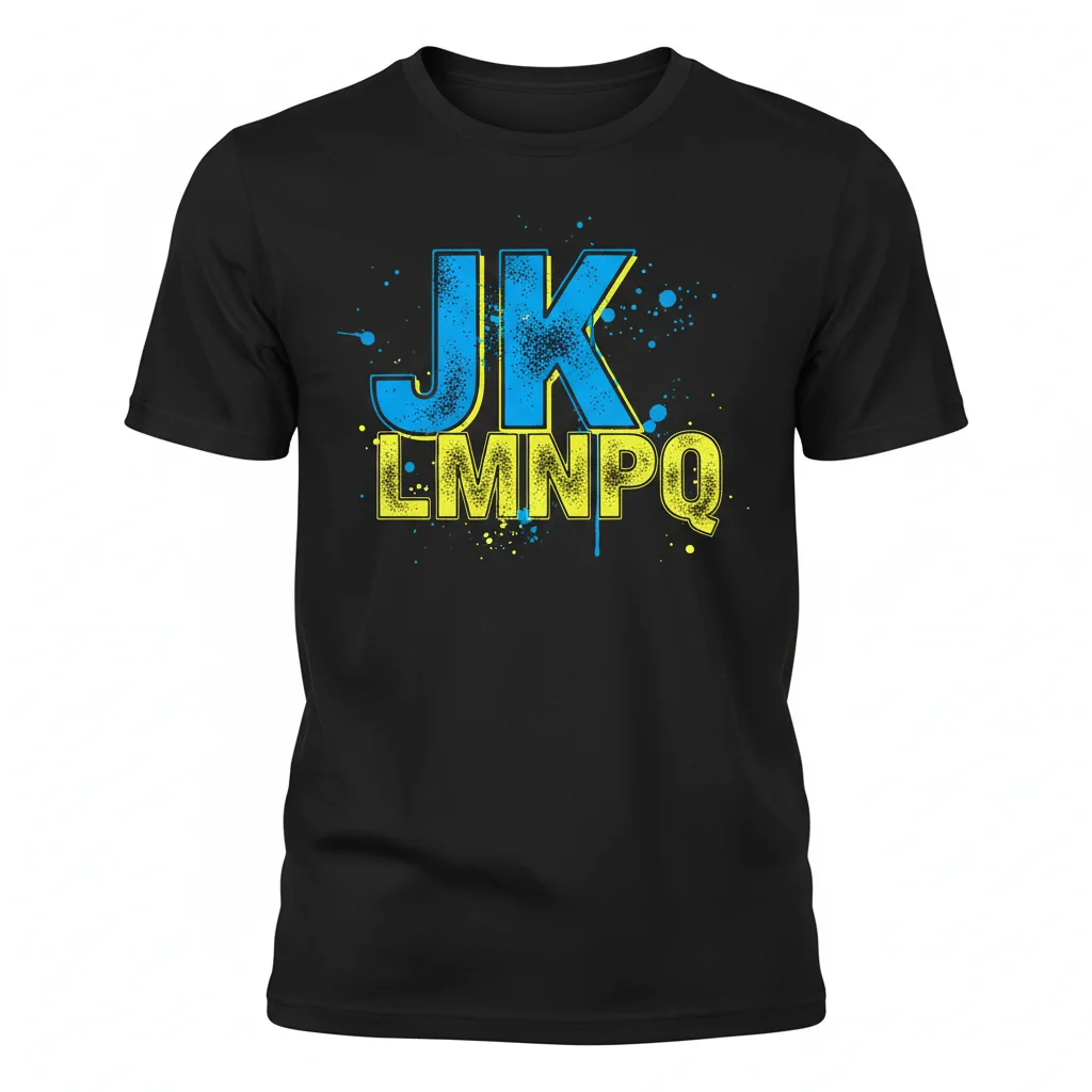 Essentials de Tipografía JKLMNOPQ | Camiseta Algodón Peinado Anillado
