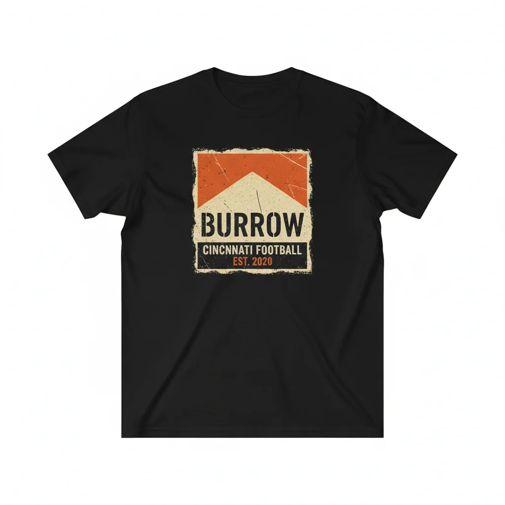 Joe Burrow 'Marlburrow' Parody T-Shirt | Cincinnati Bengals Fan Apparel