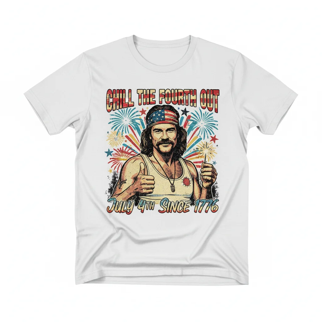 Camiseta Joe Dirt "Chill The Fourth Out" - Celebra Julio 4 desde 1776