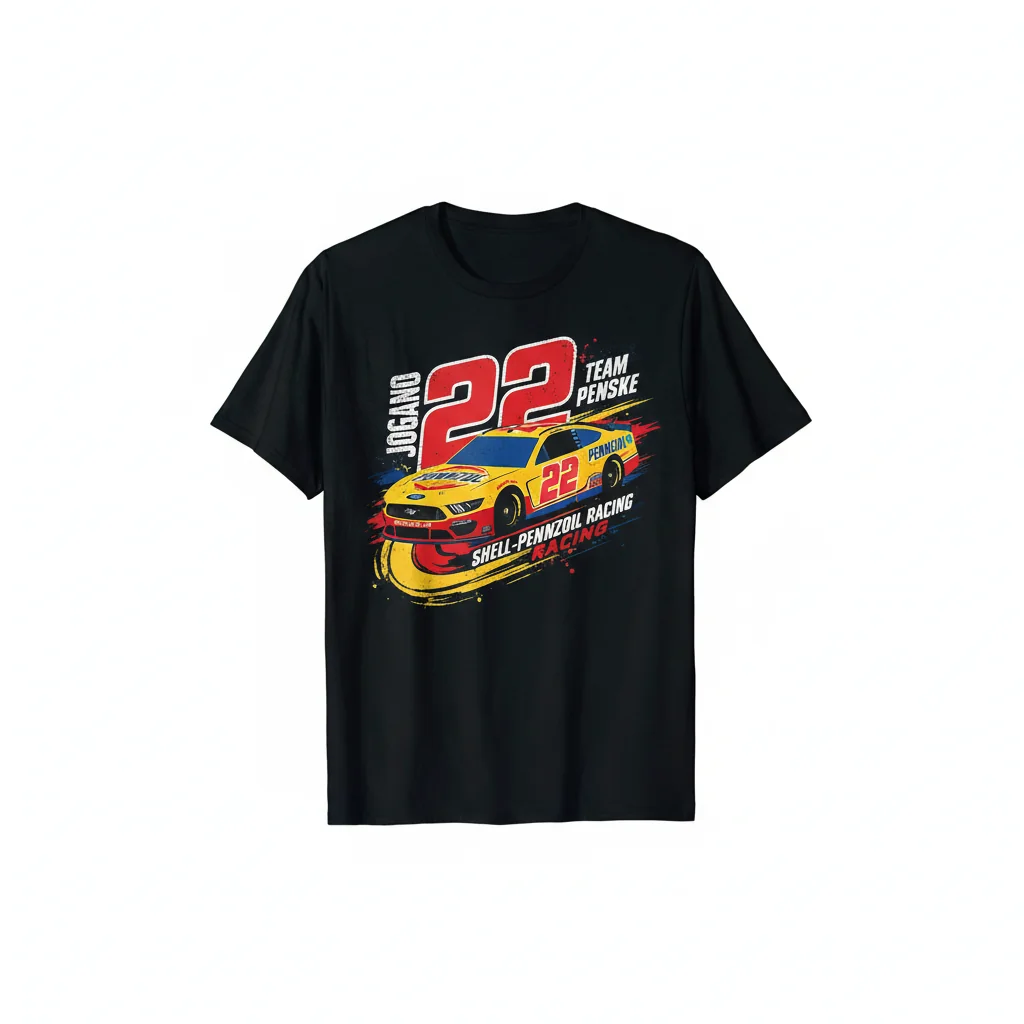 Joey Logano #22 Team Penske Shell-Pennzoil NASCAR T-Shirt