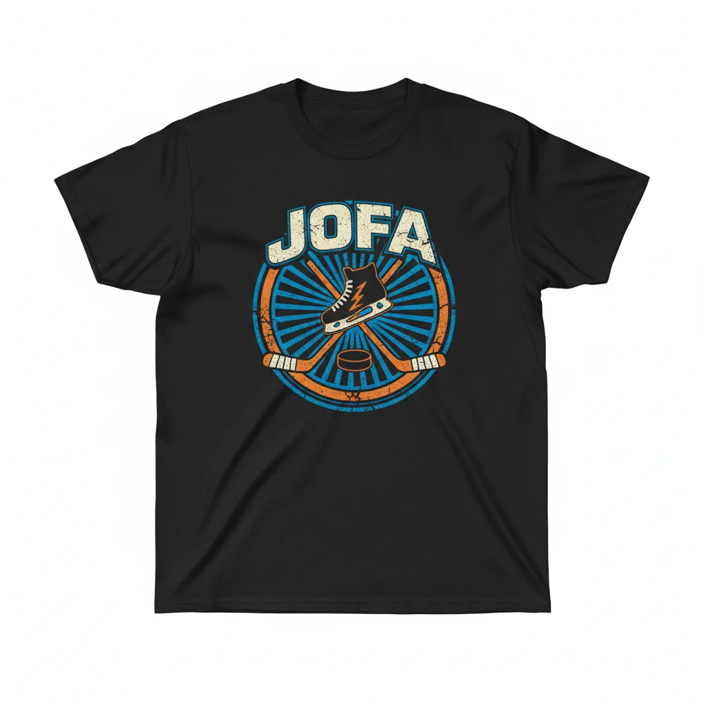 Jofa Ice Hockey Retro Spirit Tee: Wear Your Passion