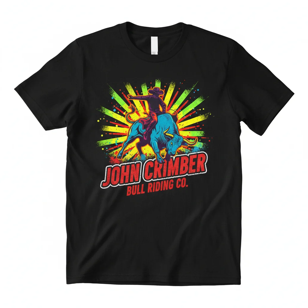Crimber Bull Riding Tee - Essential Streetwear