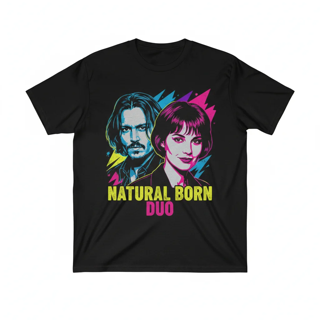 Vintage Johnny Depp & Juliette Lewis T-Shirt | 90s Retro Graphic Tee