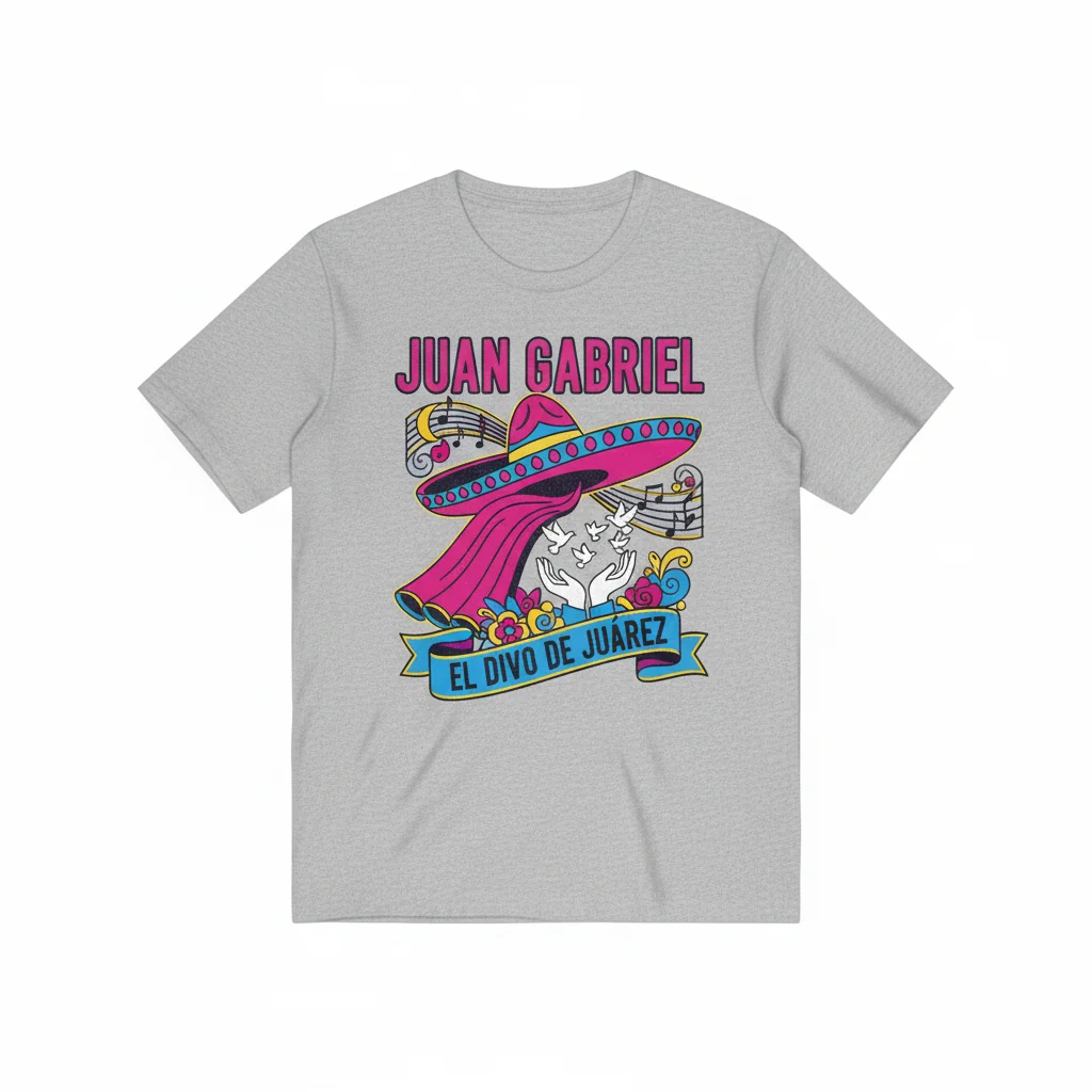 Camiseta con Logo de Juan Gabriel: Un Tributo al Divo de Juárez
