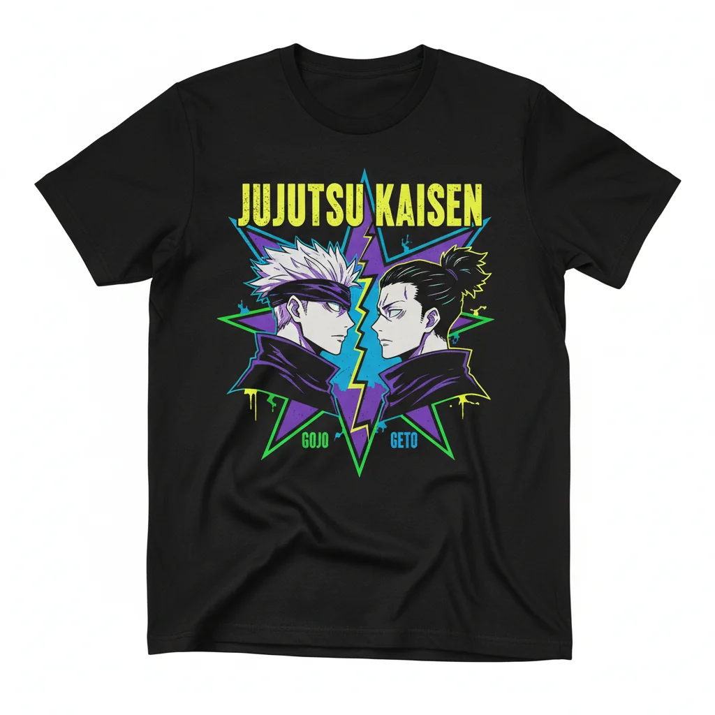 Duo's Embrace: Gojo & Geto's Bond – A Jujutsu Kaisen Art Tee