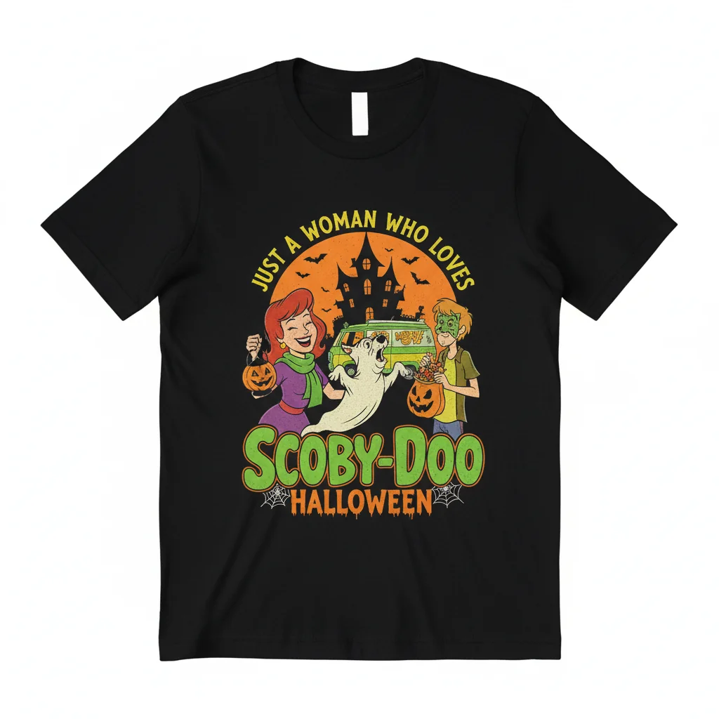 Women's Scooby Doo Halloween Shirt - Mystery Machine Fan Tee