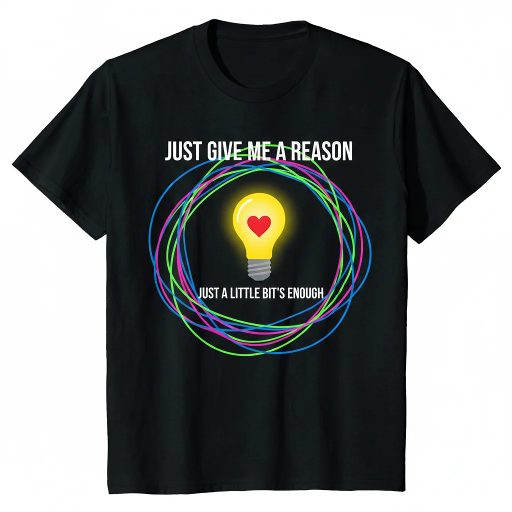 T-Shirt Esencial "Just Give Me a Reason" - Confort Duradero y Estilo Vibrante