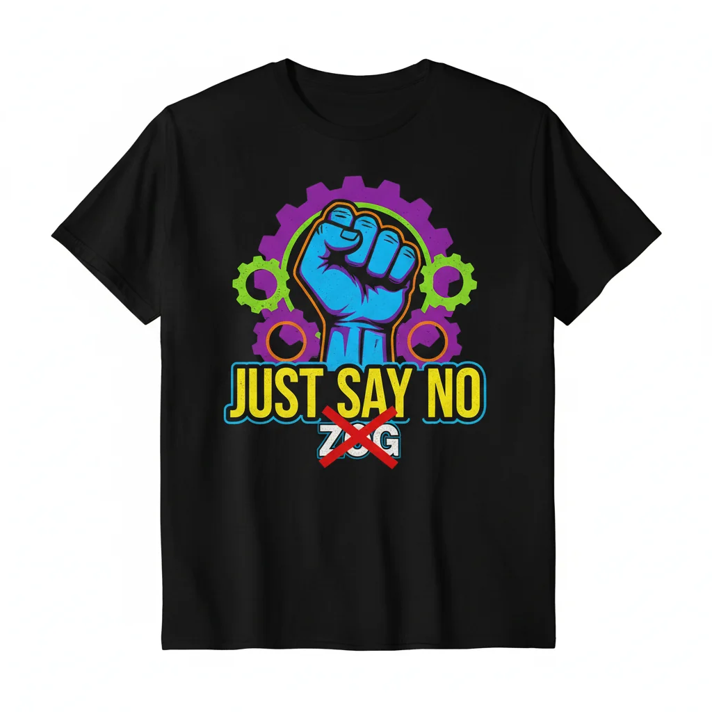 "Just Say No" Statement Tee - Durable, Comfortable & Eco-Friendly