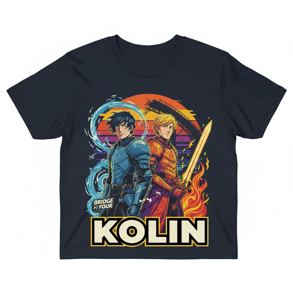 Camiseta Esencial FanArt Kaladin y Adolin – Inspirada en Sanderson