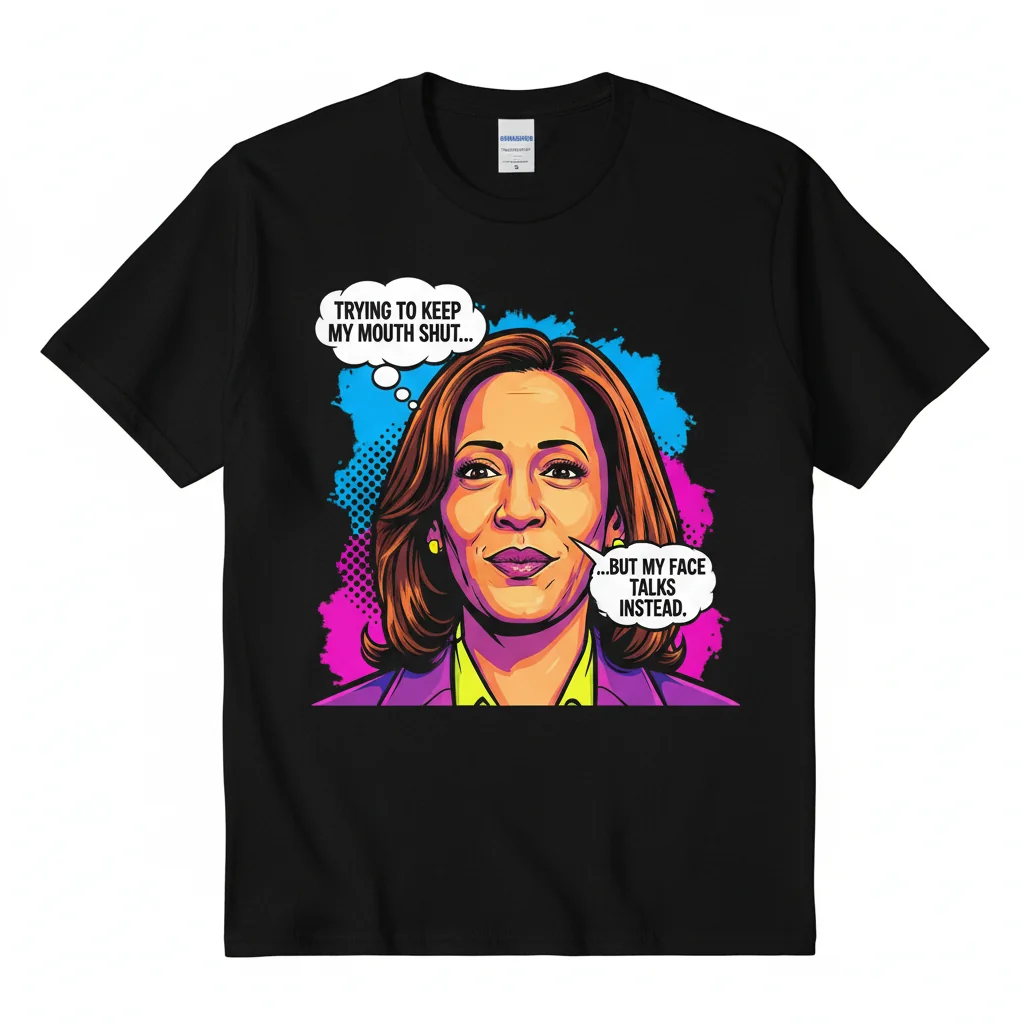 The Kamala Harris "My Face Talks" Expression Tee