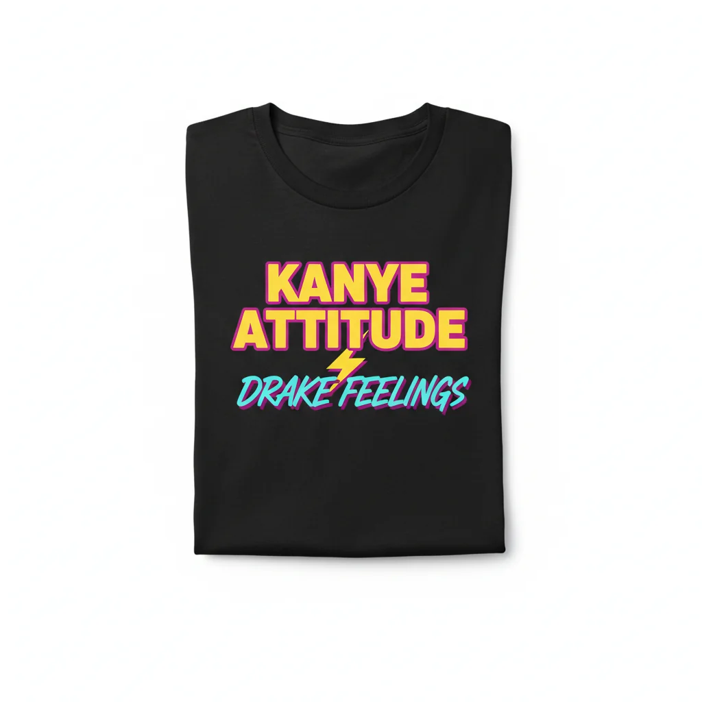 The 'Kanye Attitude Drake Feelings' Essential Tee: Wear Your Vibe