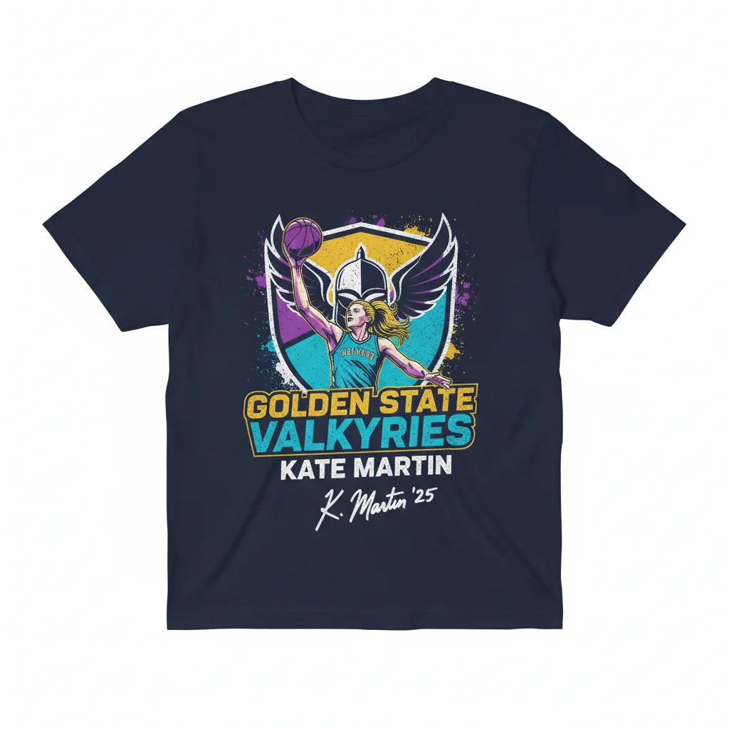 Kate Martin Signed Golden State Valkyries Shirt | Premium, Durable WNBA Apparel