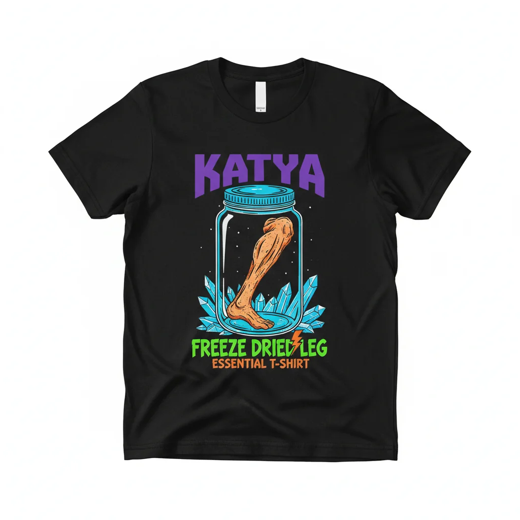 Katya Freeze Dried Leg Essential T-Shirt - Premium Cotton Graphic Tee
