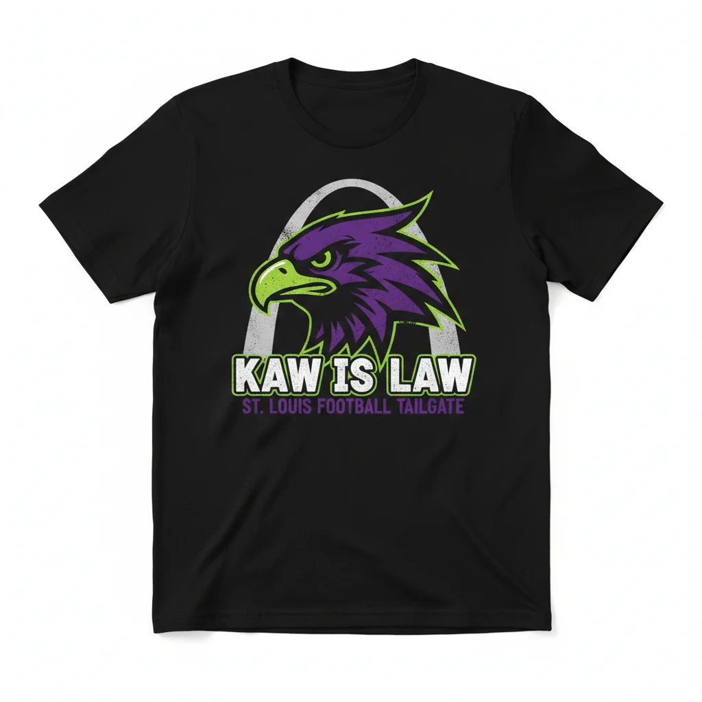St. Louis Battlehawks 'Kaw is Law' Essential T-Shirt - XFL Football Tailgate & Fan Apparel