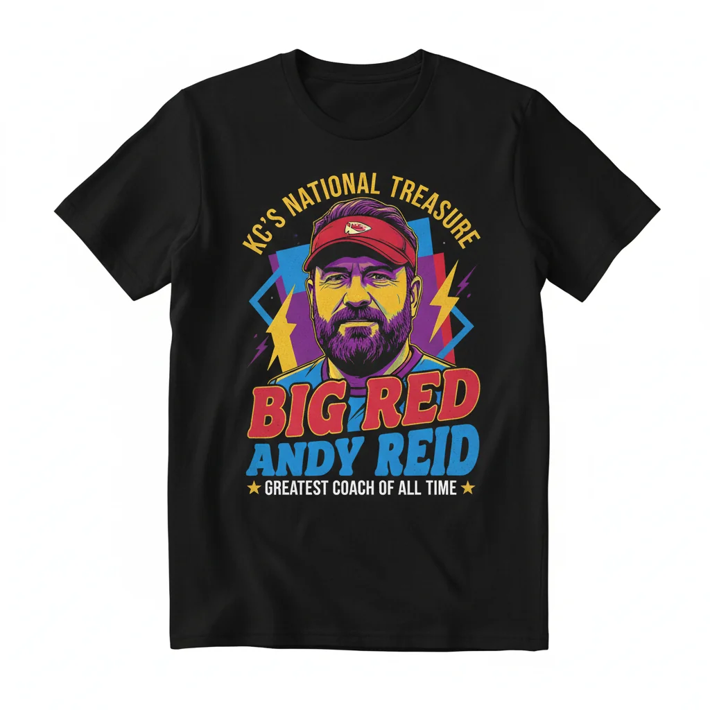 Andy Reid 'Big Red' GOAT Coach Tee