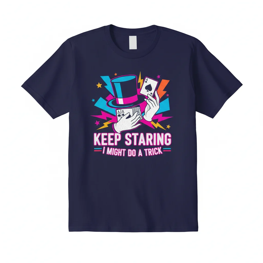 Durable & Vibrant "Keep Staring I Might Do a Trick" Unisex Tee – Fade-Resistant & Perfect Fit