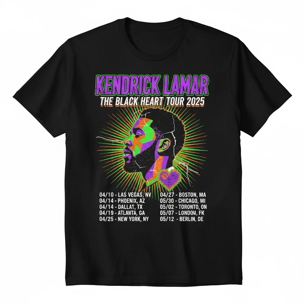 Kendrick Lamar Tour 2025 Premium Fan Shirt – Durable & Fade-Resistant