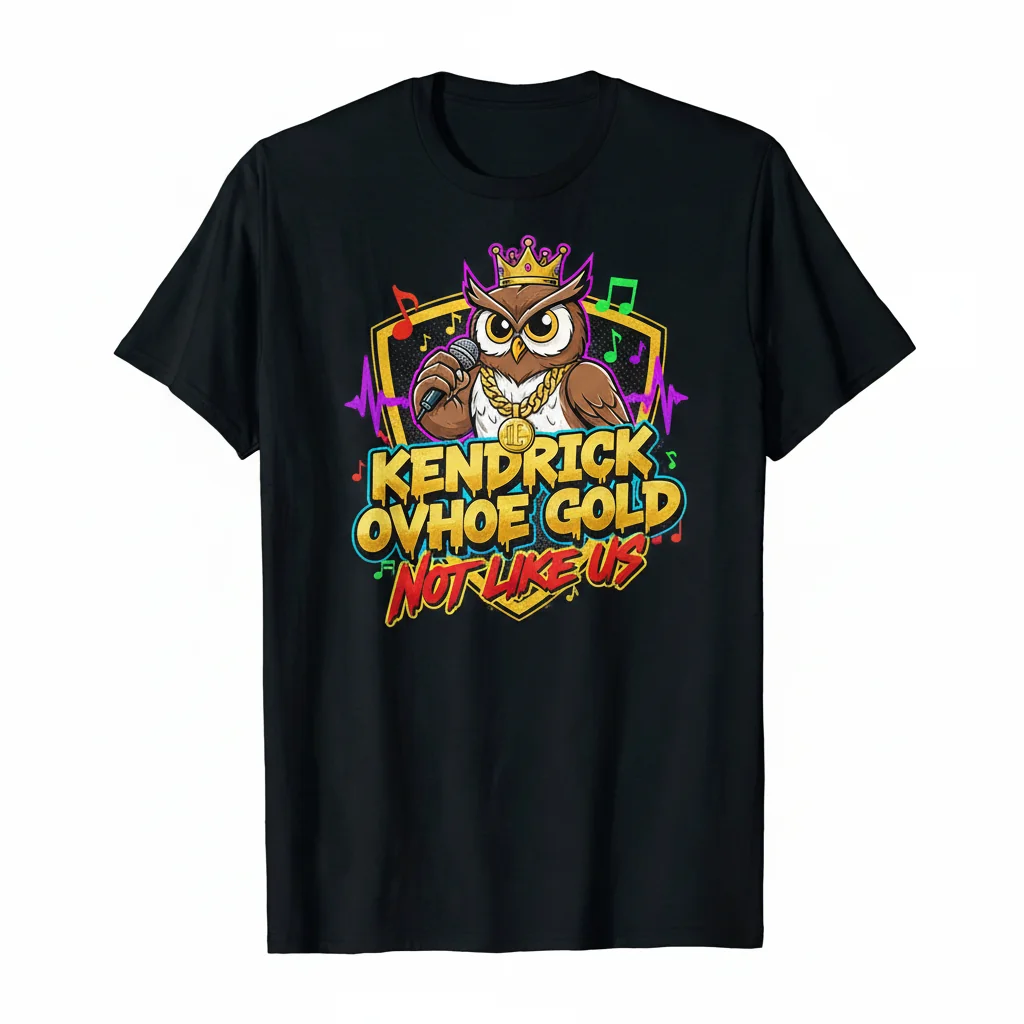 Kendrick OVHoe Gold Tee | 'Not Like Us' Streetwear Essential