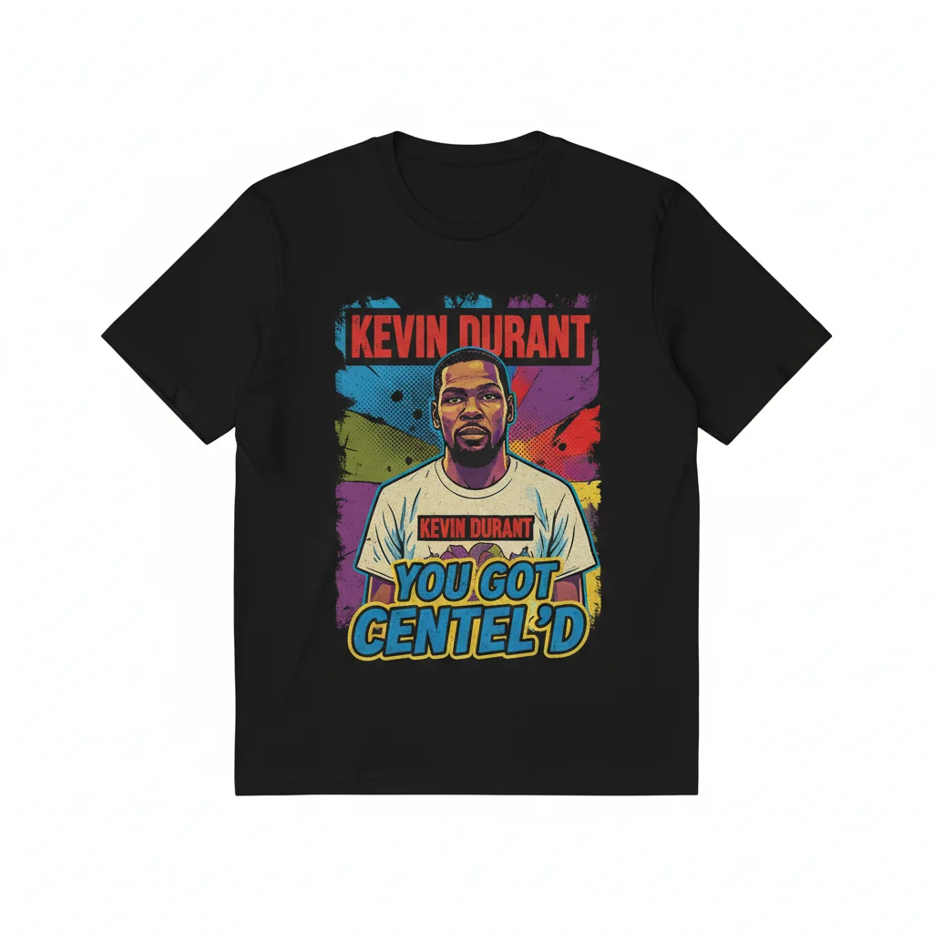 Kevin Durant Wearing Kevin Durant 'You Got Centel'd' T-Shirt