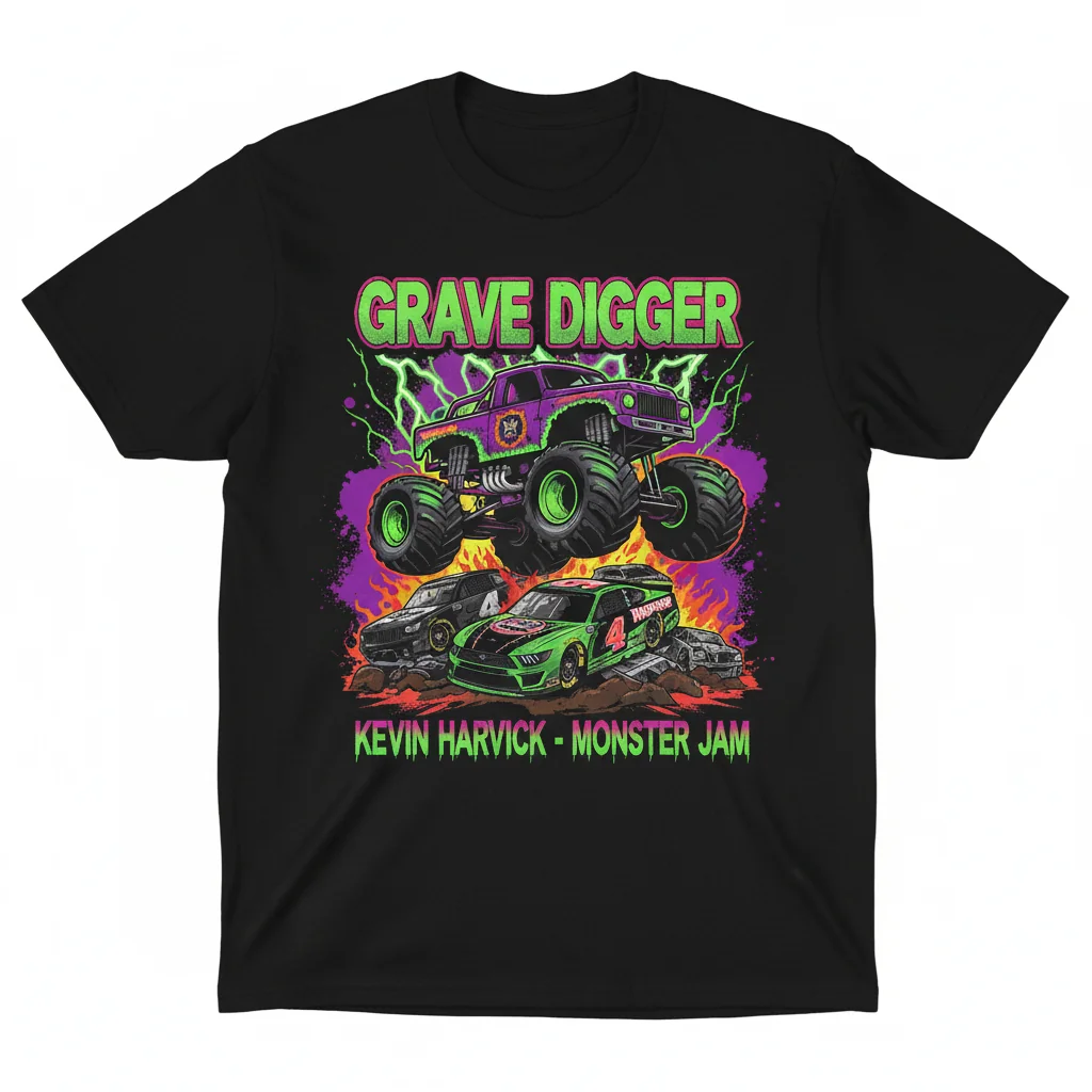 Kevin Harvick Grave Digger Legend Tee – Roaring Style